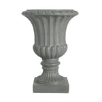 Outdoor Garden Urn Planter, Gray