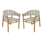 Outdoor Accent Chair Set 2 Person Seating Group