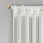 Twist Tab Total Blackout Window Curtain Panel White 50x95