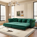 3 In 1 Pull Out Sofa Bed With Movable Ottoman