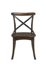 Kaelyn Metal Side Chair Set of 2 - Dark Oak