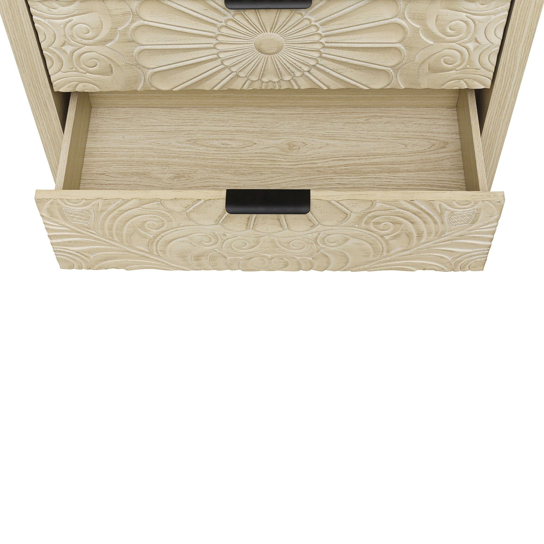 3 Drawer Cabinet - Natural Wood Finish