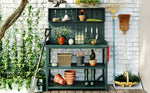 TOPMAX 65" Large Wooden Farmhouse Rustic Outdoor Potting Bench Table