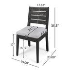 7-Piece Outdoor Dining Set with Extendable Acacia Wood Table