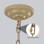 20' Modern 4-Layer Woven Hemp Rope Chandelier