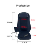 Shiatsu Back Massager with Kneading and Heating-Dark Blue