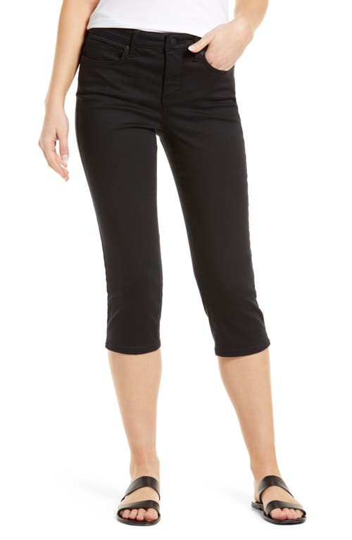 NYDJ Aubrey Crop Slim Straight Leg Jeans - Black