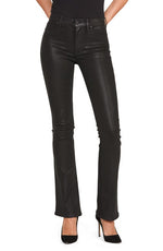Hudson Jeans Barbara Coated High Waist Bootcut Jeans - Noir