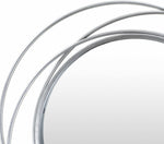Basay Round Silver Gray Mirror
