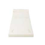 Outdoor Reclining Chair Cushion with Headrest in Beige