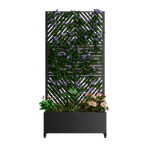 Metal Planter Box with Trellis, 73'x35'x16 Raised Garden Bed