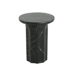 Outdoor Lightweight Concrete Marble Effect Side Table