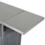 Foldable Outdoor Kitchen Island Patio Mobile Kitchen Cart