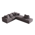 Modern Upholstered Sectional Boneless Couch Set