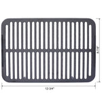 Oval Cast Iron Grill Outdoor Portable Charcoal Tabletop Skillet
