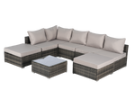 8 Pieces Outdoor Patio Sectional Sofa Couch