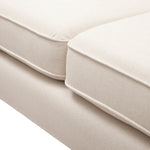 Jack 84' Modern Tuxedo Tufted Sofa, Sky Neutral Beige Polyester