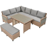 Tomax 5-Piece Outdoor Patio Rattan Sofa Set