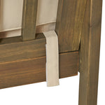 Patio Set Outdoor Acacia Wood Furniture Sets - Modern Club Chair Conversation Sets with Patio Dining Table