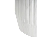 Outdoor Cicci Carved Side Table, White