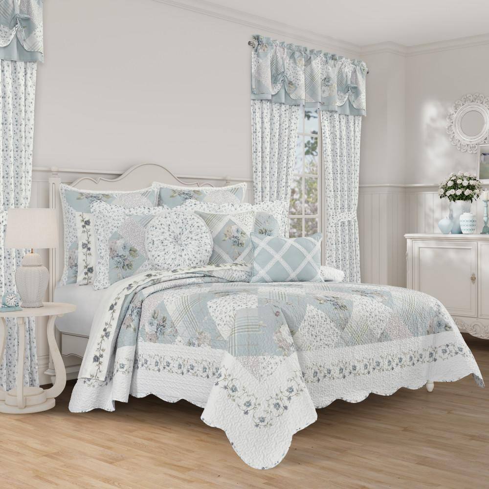 3-Piece Spa Polyester Full/Queen Quilt Set