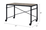 Oklarth Rustic Writing Desk - Black / Oak