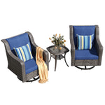 JB Two Swivel Chairs and Side Table