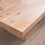 Modern Rustic Coffee Table – Rectangular Wood Center Table