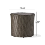 Barrel Side Table With Handcrafted Details