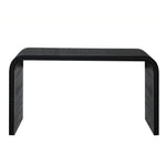 Black Wood Console Table, 59in Entryway Table