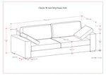 Charlie 96 Inch Deep Seater Sofa