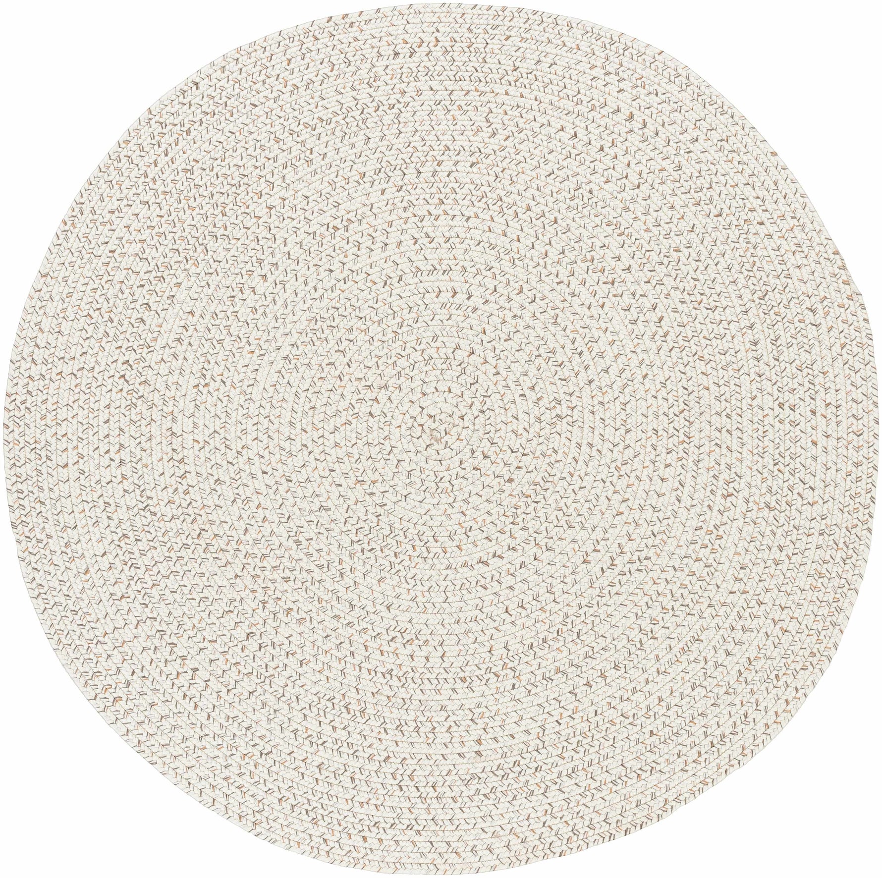 Beige Braided Faux Jute Outdoor Rug