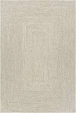 Beige Braided Faux Jute Outdoor Rug