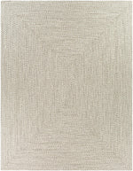Beige Braided Faux Jute Outdoor Rug