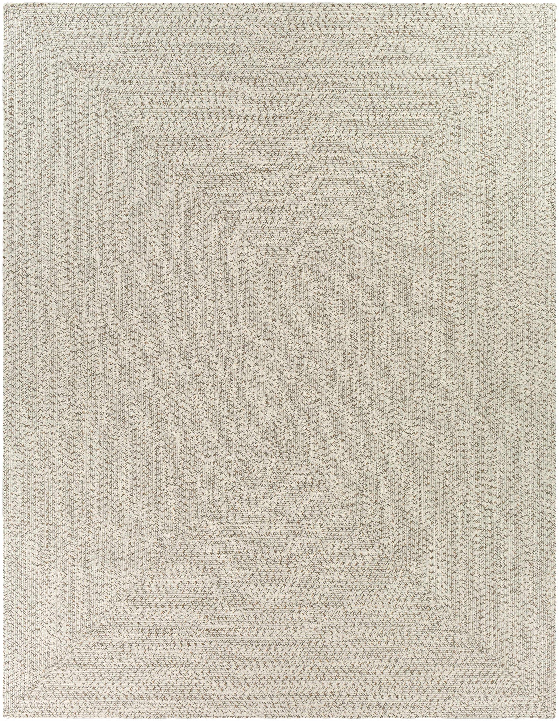 Beige Braided Faux Jute Outdoor Rug