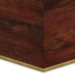 Abba - Square Coffee Table - Cognac Brown