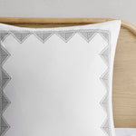 King/Cal King Cotton Printed Duvet Cover Set with Chenille