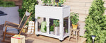 TOPMAX Patio Mini Wood Cold Frame Greenhouse
