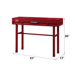 Cargo Vanity Desk With Functional Storage