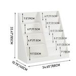 Bookshelf And Toy Storage Organizer, 4 Tier Bookcase With Display Stand For Playroom