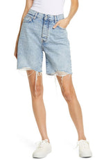 Lovers + Friends Devon High Waist Cutoff Denim Shorts in Paloma, Size 26