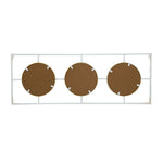 3 Mirror Piece Wall Mirror in Rectangular Frame