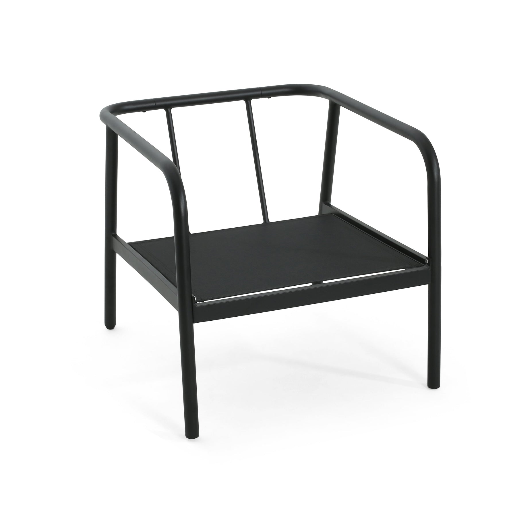 Leora Modern Minimalist Round Tube Sofa Chair with Cushions