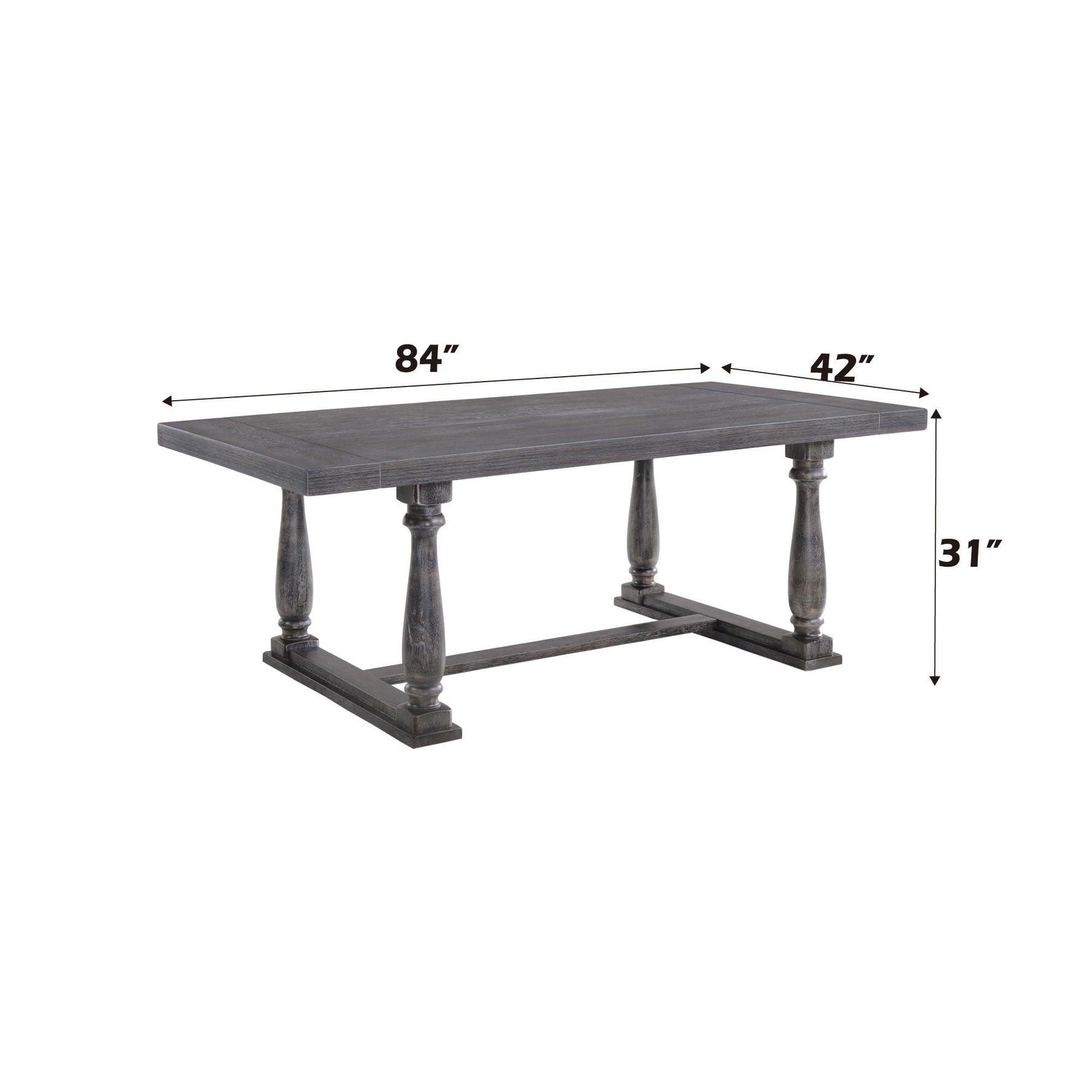 Bernard Weathered Dining Table