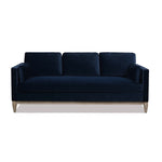 Knox 84' Modern Farmhouse Sofa, Dark Navy Blue Performance Velvet