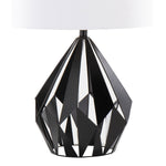 Geome Tri 28" Contemporary Metal Table Lamp Set