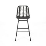 Sawtelle Outdoor Wicker Barstools (Set of 2)