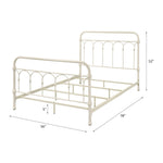 Citron Full Bed - Elegant Metal Panel Design