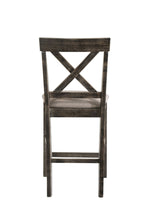 Martha II Weathered Counter Height Chair Set of 2 - Gray / Tan