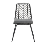 DEJA Chair 2PCS with 2 Cushions, Gray